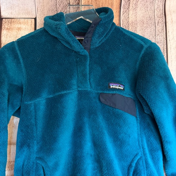 Patagonia Synchilla Snap-T Fleece Pullover Teal Gorpcore Outdoor Size Small - Picture 3 of 8